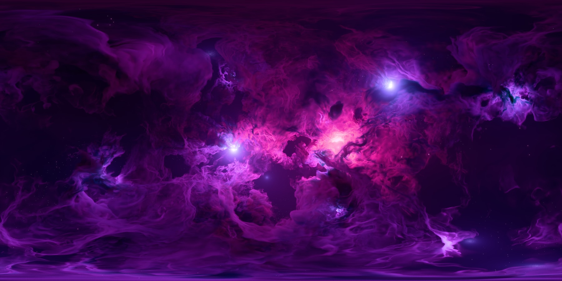 Vivid purple cosmic nebula